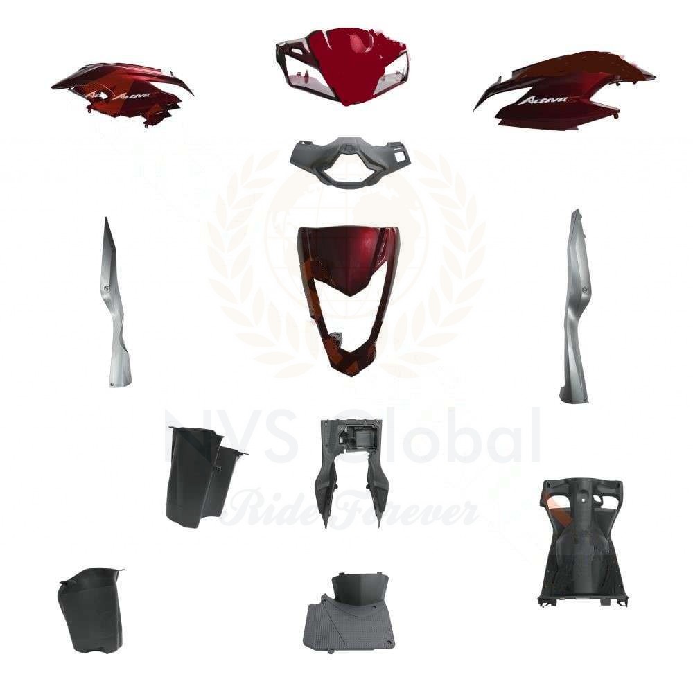 HONDA ACTIVA S KAPORTA SET KIRMIZI